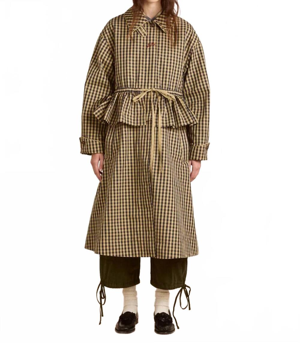 NEW DAMSON MADDER myrtle trench coat in navy